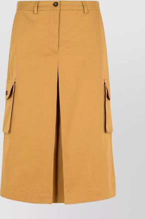 Maison Kitsuné cotton skirt featuring cargo pockets