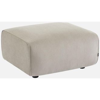 Sweeek Sweeek - Pouf, poggiapiedi per divano Wallas velluto a coste, 2 posti
