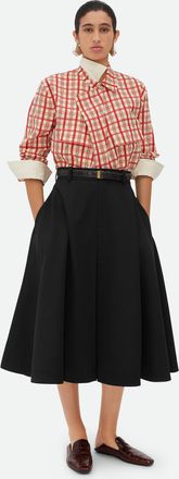 Bottega Veneta Gonna In Lana Grain De Poudre - Bottega Veneta