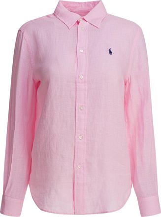 Polo Ralph Lauren Classic-Fit Linen Shirt Shirts Pink