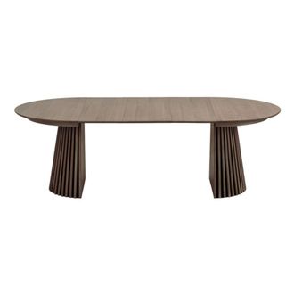 Moloo Mesa extensible &oslash;120cm (160/200/240) roble ahumado