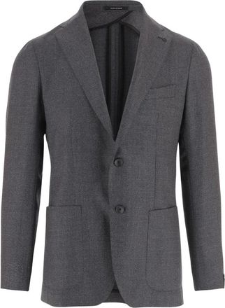 Tagliatore Wool Jacket - Heren - Business blazers - Grijs - L - Wol - Kostuums
