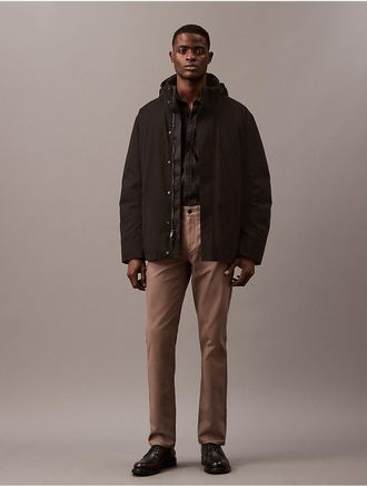 Calvin Klein Mens Slim Move 5-Pocket Pant - Grey - 29W x 30L