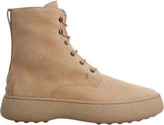 Tod's Gommino Driving Moccasins - Heren - Veterlaarzen - Beige - 40 1/2 EU - Leer - Schoenen