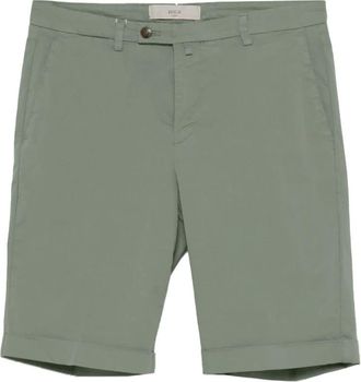BRIGLIA 1949 Shorts Cl&aacute;sicos con Cierre de Bot&oacute;n - Shorts - Hombre - Verde - 4XL