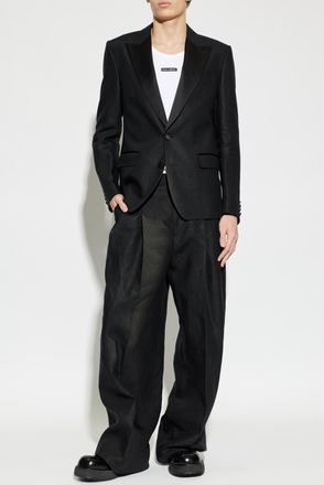 Dolce & Gabbana Ribbed Top With Logo, Mens, White