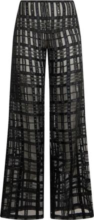 Alberta Ferretti Wijde broek - Dames - Wijde Broeken - Zwart - S - Broeken