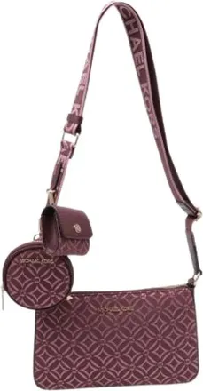 Michael Kors Pre-owned Cross Body Bags, female, Red, Size: ONE SIZE Pre-owned Canvas Shoulder Bag