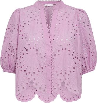 Co'Couture Dames, Blouses & Shirts, Roze, Maat: XS Katoen