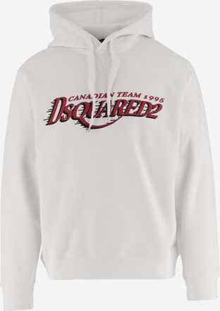Dsquared2 White Logo Hoodie