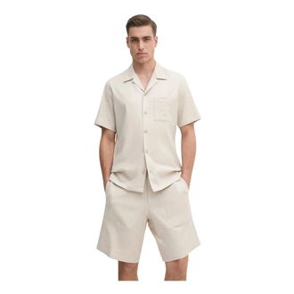 Iceberg Camisa de manga corta con cuello Revere - Shirts - Hombre - Beige - S