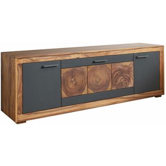 Massivmoebel24 mobile tv in legno di Sheesham / palissandro 178x46x62 marrone tinto turin 07