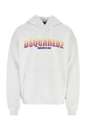 Dsquared2 White Cotton Sweatshirt