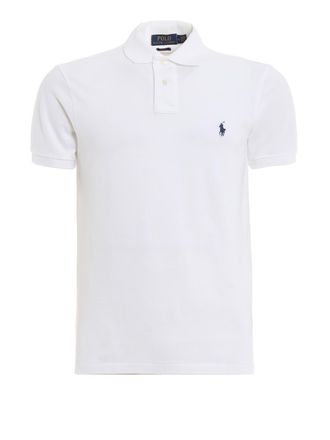 Polo Ralph Lauren White pique cotton polo shirt