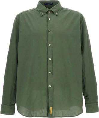 B.D. Baggies Green Regular Solid Shirts