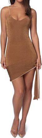 JLUXLABEL Mirage Reversible Minidress in Brown at Nordstrom, Size X-Small