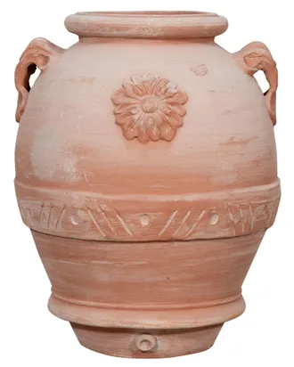 Biscottini International Biscottini - Orcio In Terracotta 100% Made In Italy Interamente Lavorata A Mano