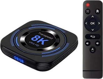 OEM Transpeed 8k H618 2gb 16gb Wifi Dual Android 12 Android Tv Negro
