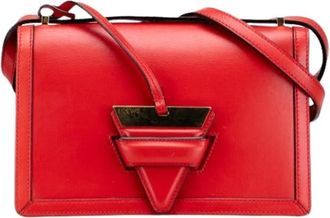 Loewe Pre-owned Cross Body Bags, female, Red, Size: ONE SIZE Pre-owned Leather Crossbody Bag