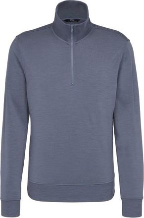 Stoic WarmMerinoTerry AlavaaraSt. Half Zip Merinopullover f&uuml;r Herren | blau/grau