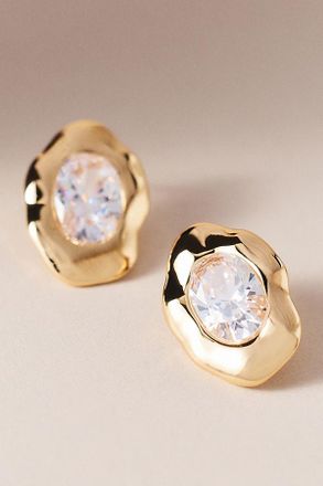 Ettika Molten Glow Crystal Stud Earrings