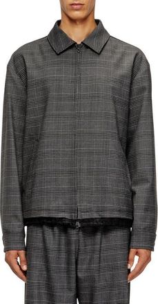 Diesel J-Ting Plaid Jacket in Deep/Black at Nordstrom, Size 36 Us