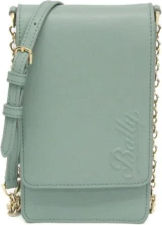 Bally Tweedehands leren schoudertassen - Dames - Vintage Schoudertas - Groen - ONE Size - Leer - Vintage
