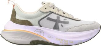 Premiata Hill 7857 - Dames - Sneakers - Beige - 38 EU - Leer - Schoenen