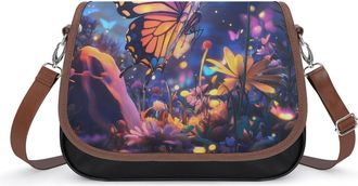 Generic Butterfly Crossbody Bags for Women Shoulder Messenger Bag Purse Handbags