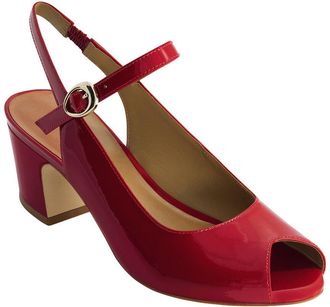 Bernardo Bailen Patent Peep Toe Heeled Sandal