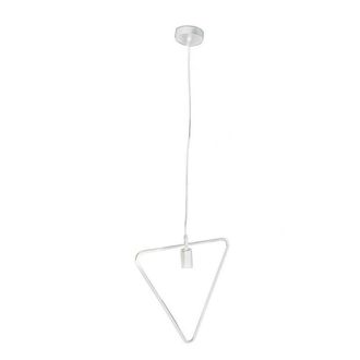 Trade Shop Trade Shop Traesio - Trade Shop - Lampadario A Sospensione Pendente Triangolo Lampada Plafoniera E27 B35-a Bianco