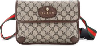 Gucci Neo Vintage Flap GG Coated Canvas belt bag - Marrone
