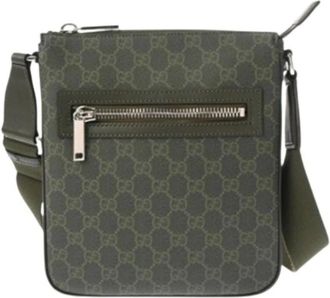 Gucci Pre-owned Cross Body Bags, male, Green, Size: ONE SIZE Pre-owned Vintage Shoulder Bag