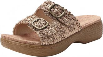 Alegria Womens Oona Casual Sandals In Fancy Gold