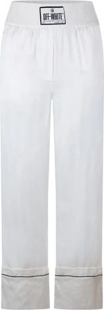 Off-white Off White Satijnen pyjamabroeken voor dames (Wit)