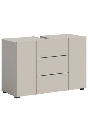 MID.YOU Mid.you Waschbeckenunterschrank, Kaschmir, Holzwerkstoff, 2 F&auml;cher, 82x56x34 cm, FSC MIX, stehend, freistehend, Badezimmer, Badm&ouml;bel, Waschbeckenunter