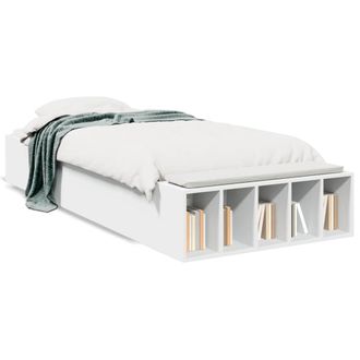 Berkfield Home Bed Frame without Mattress White 75x190 cm Small Single
