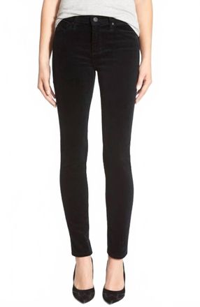 AG - Adriano Goldschmied Prima Cigarette Corduroy Pants In Super Black