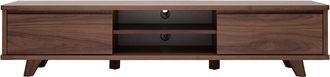 Miliboo Miliboo - Mueble Tv Vintage De Nogal 180 Cm Fifties