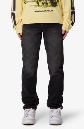 mnml Slim Fit Jeans in Western Black at Nordstrom, Size 36