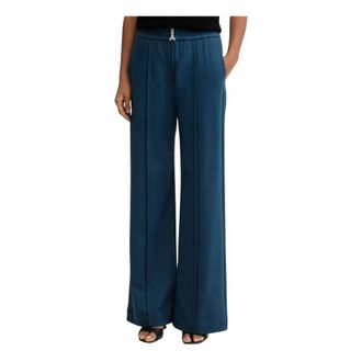Patrizia Pepe Dames, Broeken, Blauw, Maat: M Poliester