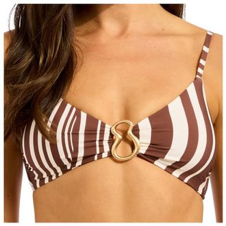 Seafolly Coastline Ring Front Bralette Bikini-Top f&uuml;r Damen | orange