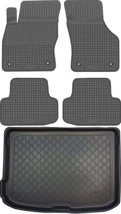 OEM Juego De Alfombrillas De Goma Para Coche Y Maletero Para Audi A3 8v Sportback Hatchback (desde Enero De 2013 Hasta Marzo De 2020)