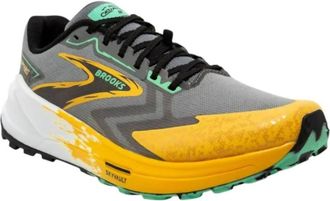 Brooks Mens Catamount 3 Trail Running Shoe In Lemon Chrome/sedona Sage