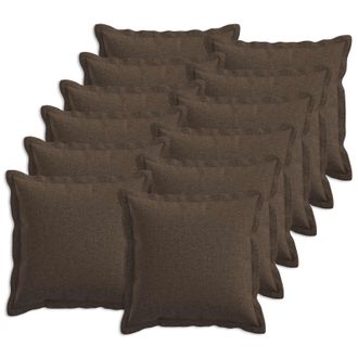 vidaXL Cuscino Con Cuscino Houten 12 Pz Tortora Lino Vidaxl