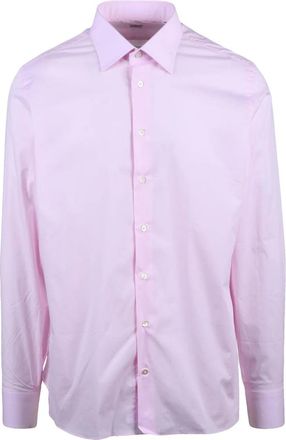 Borriello Pink Cotton Elastane Shirt