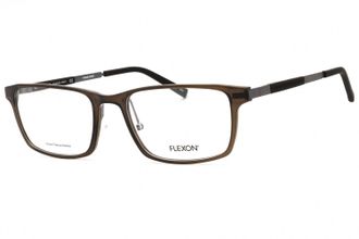 Flexon FLEXONEP8008 Rectangle Metal Frame Eyeglasses - Gray
