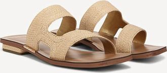 Franco Sarto Womens Emily Slide Sandal In Natural Beige Raffia