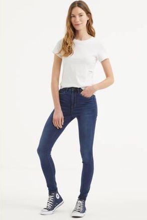 Only high waist skinny jeans ONLROYAL dark denim blue regular