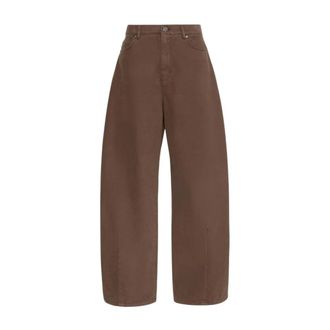 Max Mara Pantalones Barrel Leg - Jeans - Mujer - Marr&oacute;n - 2XS